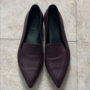 Maroon Leather Everlane Loafer: The Boss Flat